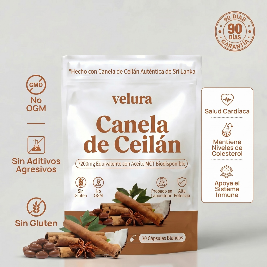 Velura™ Extracto de Canela de Ceilán con Aceite MCT